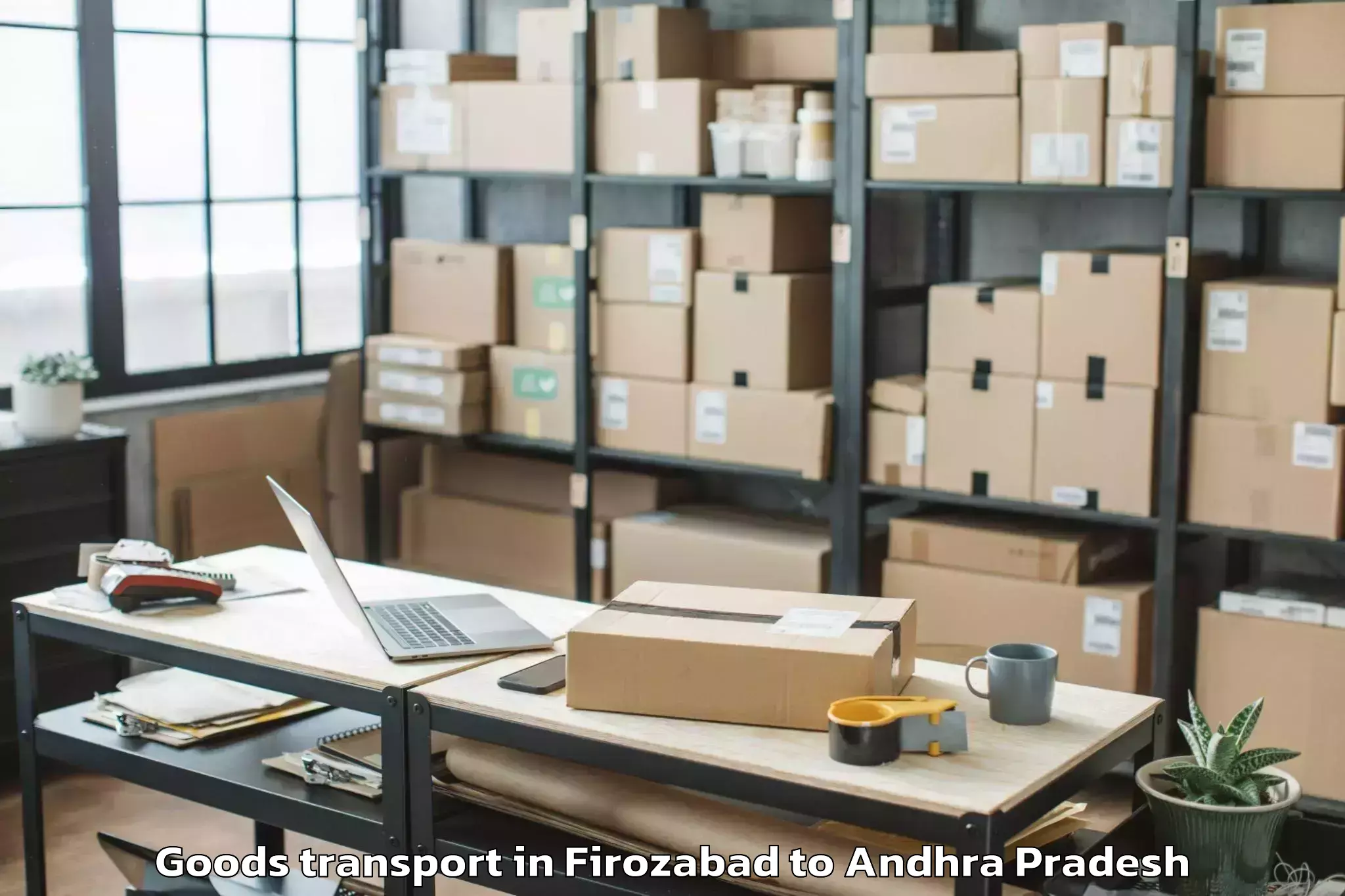 Leading Firozabad to Nadendla Goods Transport Provider